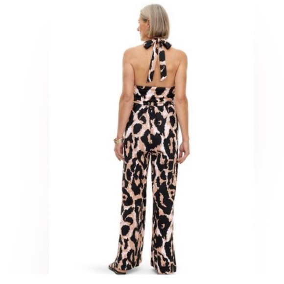 NWT Diane Von Furstenberg Floral Halter Jumpsuit - Picture 4 of 11